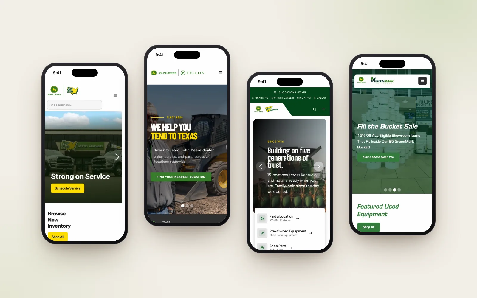 John Deere dealer network: On mobile