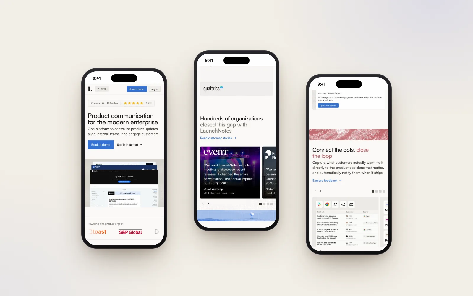 LaunchNotes: On mobile