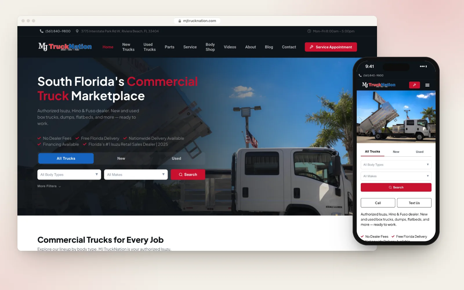 MJ TruckNation: Desktop & mobile