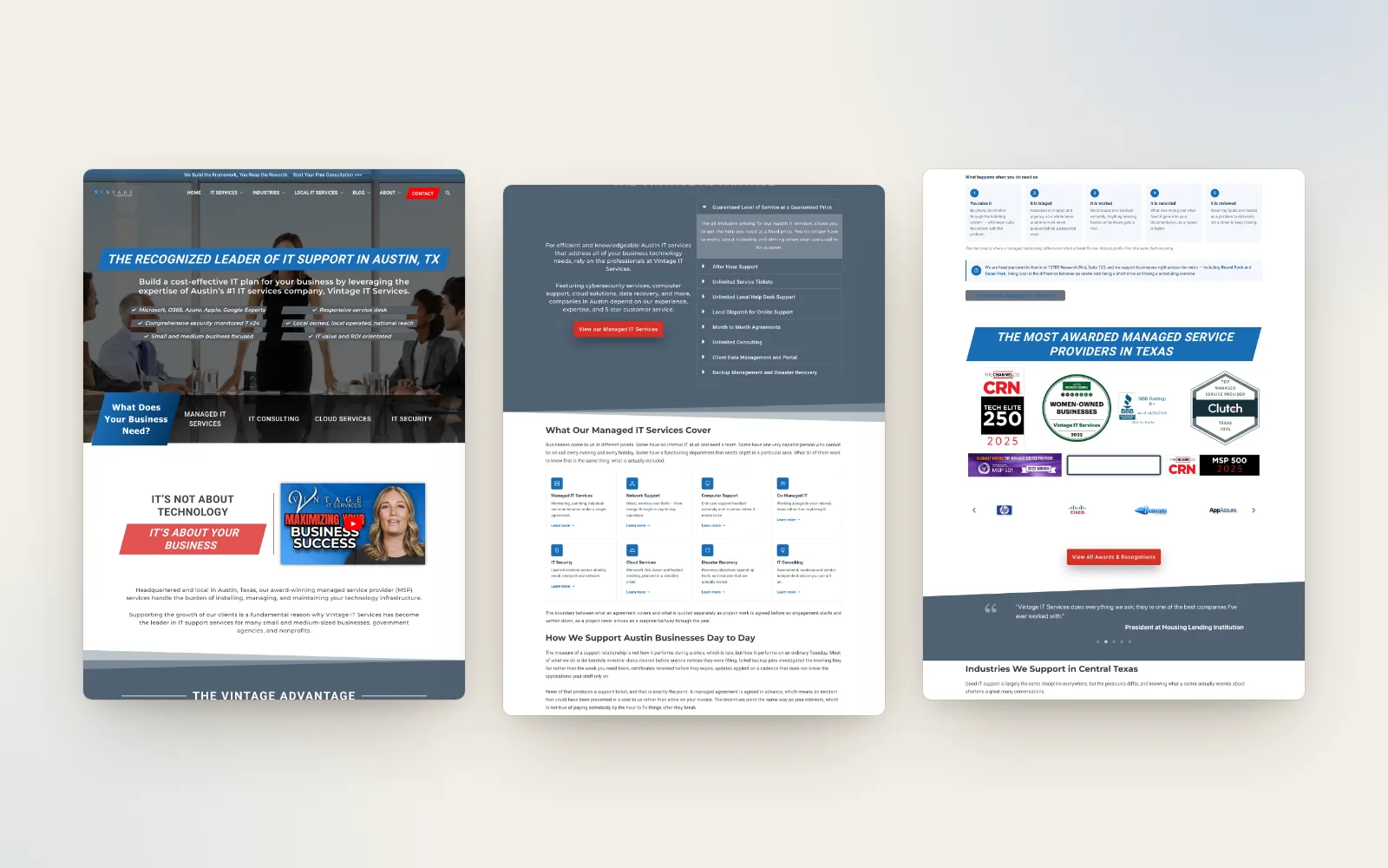 Vintage IT Services: The full page